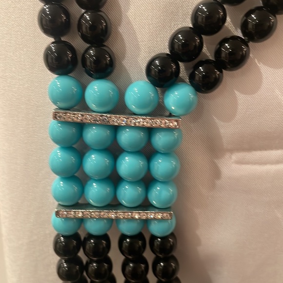 Turquoise Statement Necklace - Picture 7 of 10